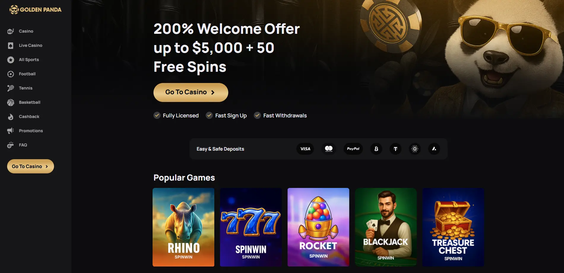 Golden Panda nya casino